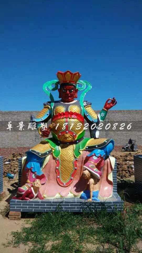 玻璃鋼四大天王雕塑，玻璃鋼神仙雕塑 (4)