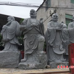 十八羅漢石雕，大理石十八羅漢石雕