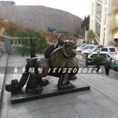 獨角獸銅雕，法院獨角獸雕塑
