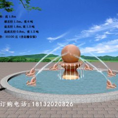 風(fēng)水球，小魚噴水風(fēng)水球