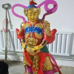 玻璃鋼韋佗雕塑，玻璃鋼韋佗護(hù)法雕塑
