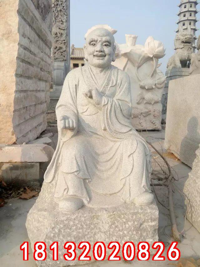 十八羅漢石雕，漢白玉十八羅漢雕塑 (4)