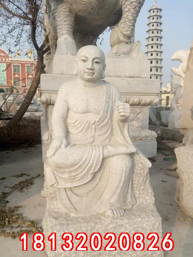 十八羅漢石雕，漢白玉十八羅漢雕塑 (3)
