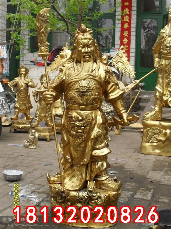 關(guān)公銅雕，鑄銅關(guān)公雕塑 (3)
