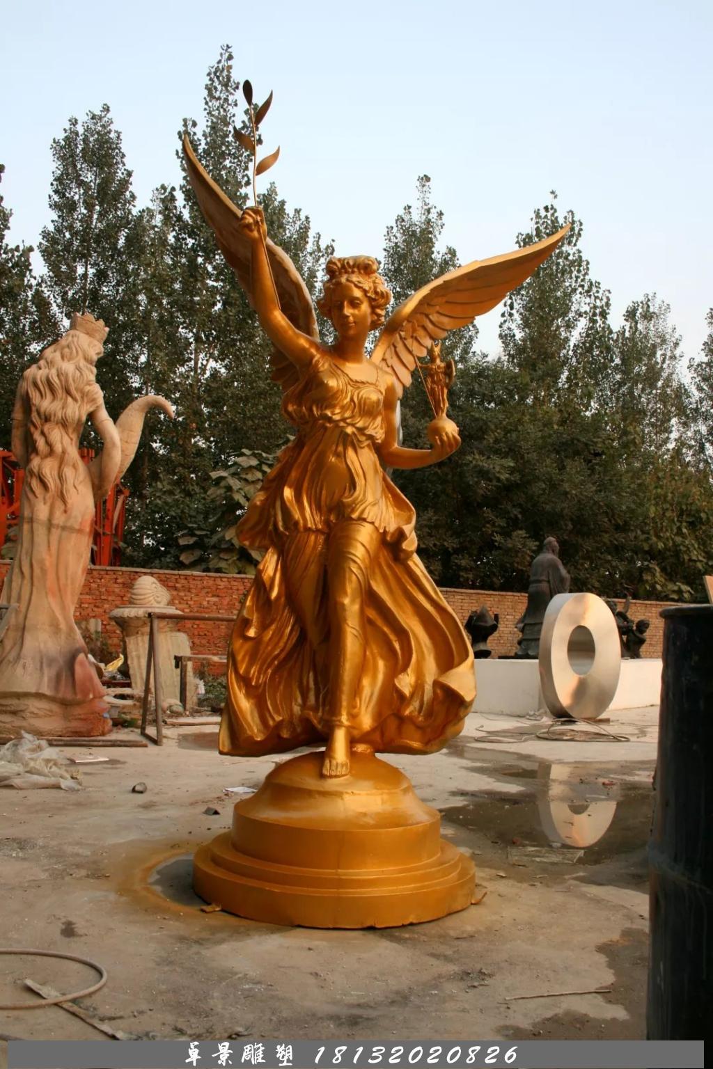 和平女神銅雕，鑄銅和平女神雕塑 (1)