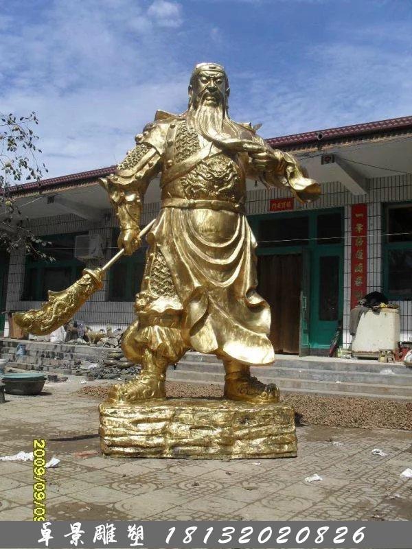 關(guān)公銅雕，鑄銅關(guān)公雕塑，關(guān)二爺銅雕