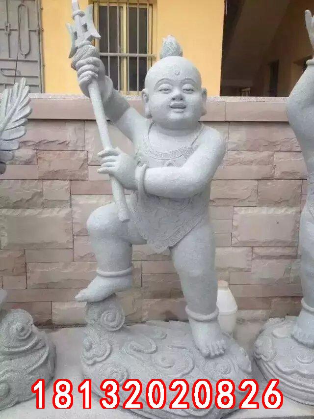 小孩石雕，善財童子石雕 (3)