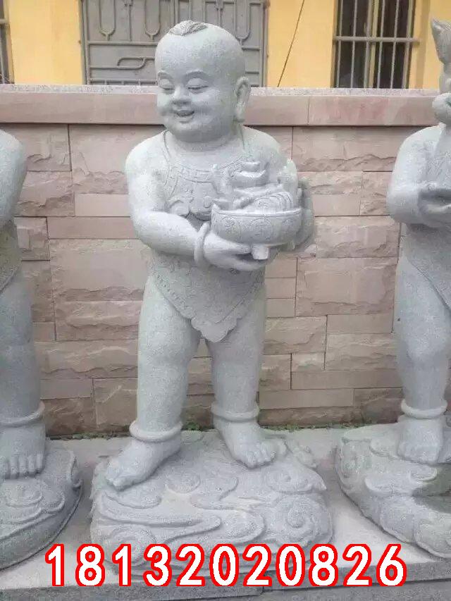 小孩石雕，善財童子石雕 (2)