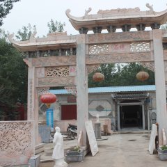 石雕牌樓，三門石牌樓