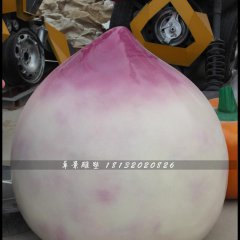 玻璃鋼桃雕塑，玻璃鋼水果雕塑