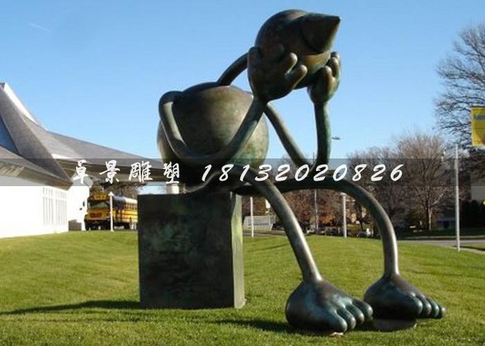 外星人雕塑，鑄銅外星人雕塑