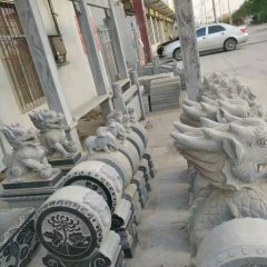 石抱鼓，石門墩，仿古石門墩