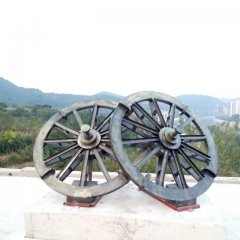 車輪銅雕，公園景觀銅雕