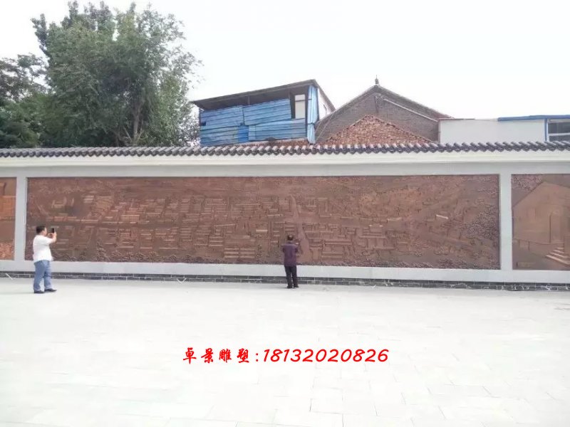 銅浮雕，浮雕墻