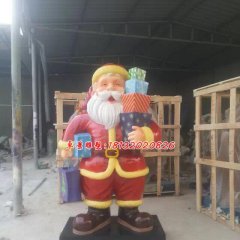 玻璃鋼圣誕老人，卡通玻璃鋼雕塑