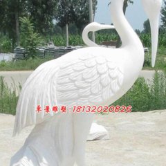 漢白玉仙鶴，石雕仙鶴