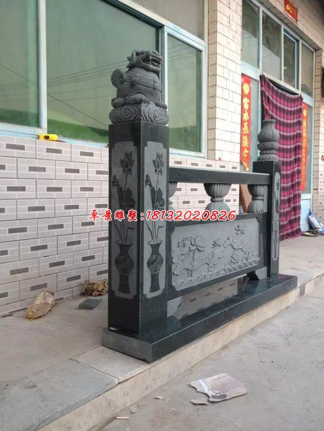 欄板石雕，青石欄板 (4)
