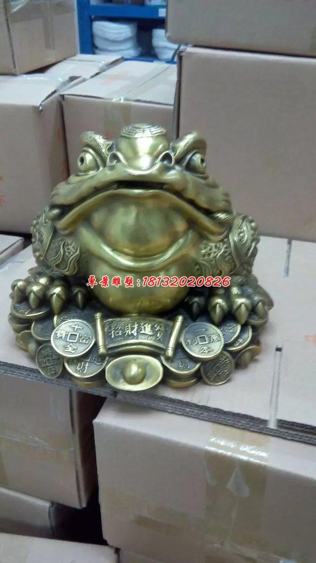 金蟾銅雕，三足金蟾，招財(cái)金蟾 (1)