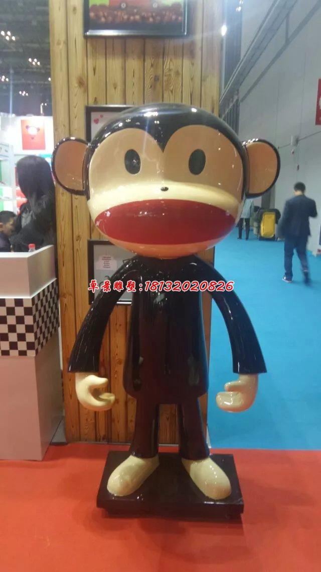玻璃鋼大嘴猴雕塑，卡通動(dòng)物雕塑(2)