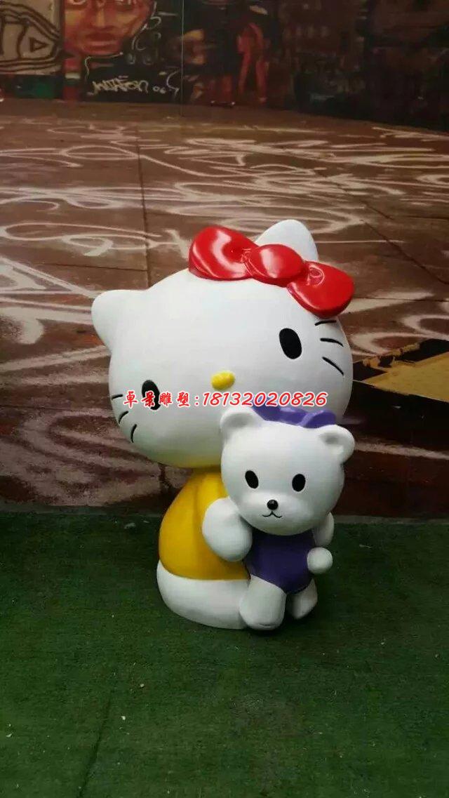 玻璃鋼hello kitty雕塑，卡通玻璃鋼雕塑 (8)