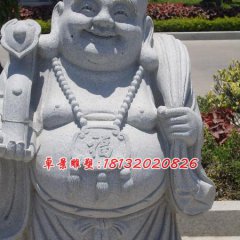 大肚彌勒佛雕塑，石雕佛像