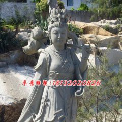 何仙姑石雕，石雕八仙雕塑