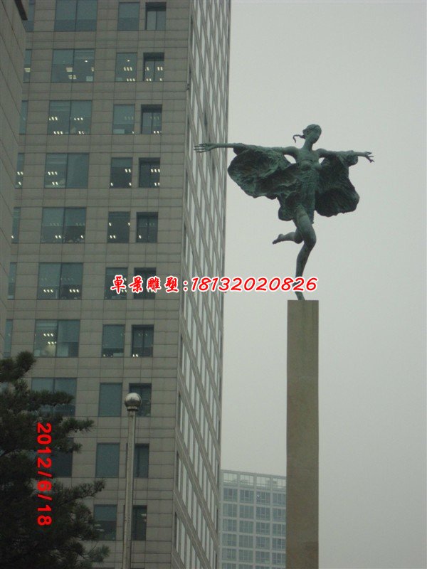 銅雕人物雕塑，廣場女神銅雕