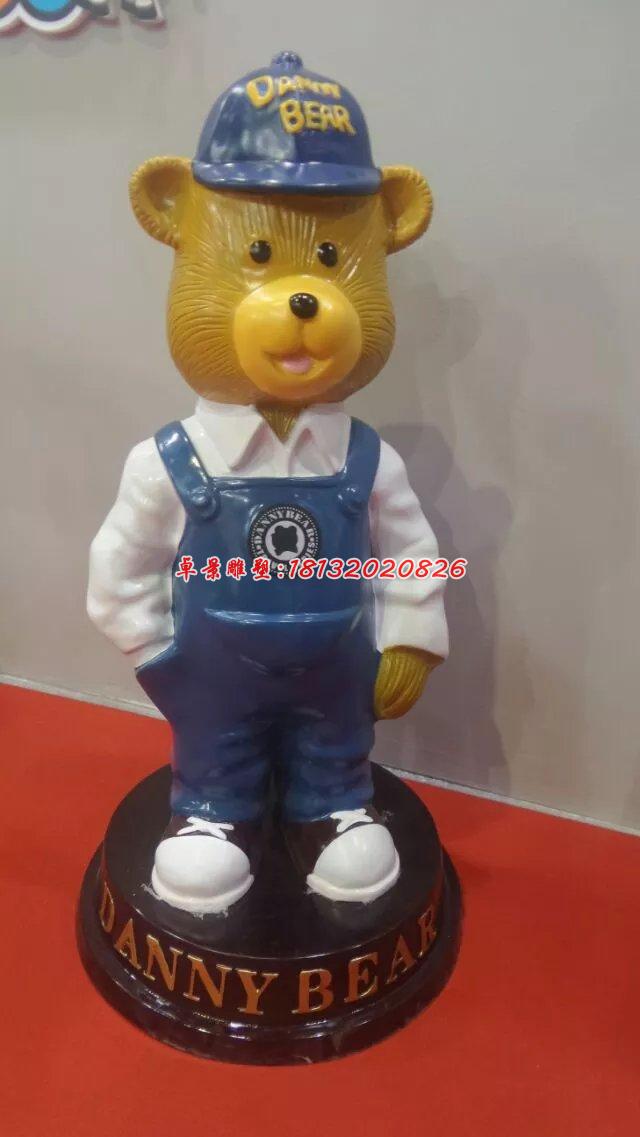 玻璃鋼小熊雕塑，卡通動物雕塑 (4)