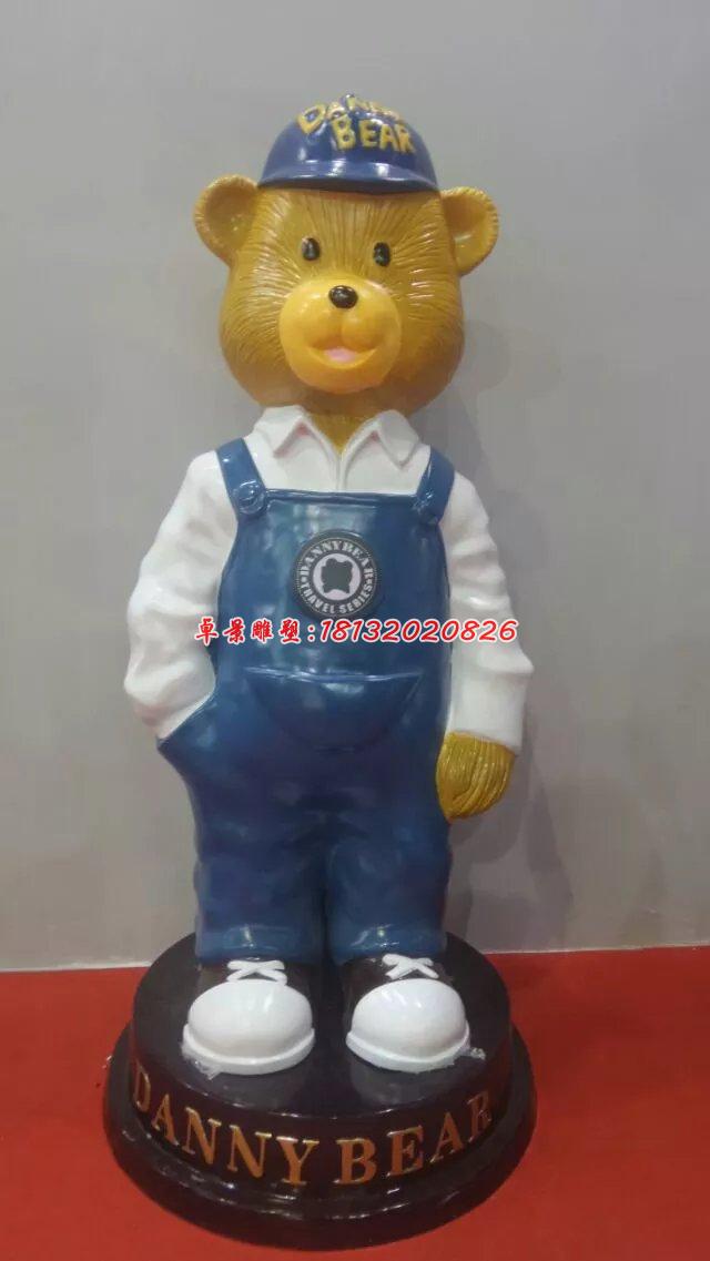 玻璃鋼小熊雕塑，卡通動物雕塑 (3)