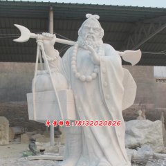 沙僧石雕，西游記人物石雕