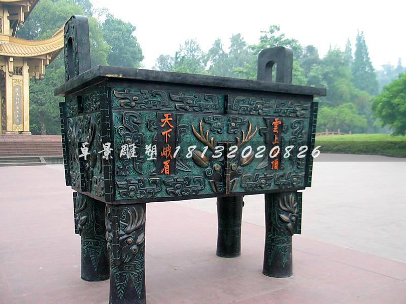 銅鼎，銅方鼎，寺廟銅鼎
