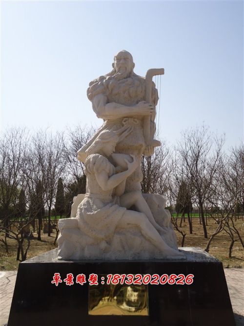 玻璃鋼伏羲雕塑，玻璃鋼人物雕塑 (1)