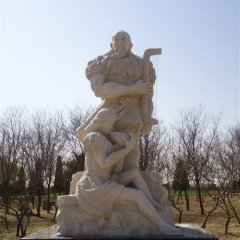 玻璃鋼伏羲雕塑，玻璃鋼人物雕塑