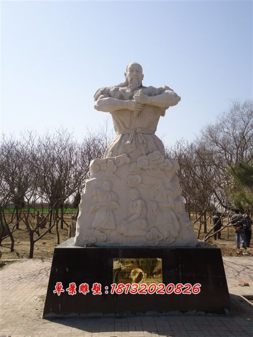 玻璃鋼伏羲雕塑，玻璃鋼人物雕塑 (2)