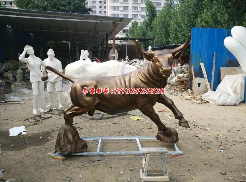 銅牛雕塑，鑄銅牛雕塑