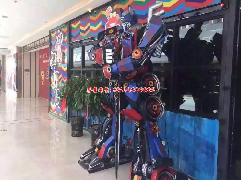 變形金剛雕塑，玻璃鋼仿真雕塑 (1)