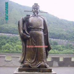 趙匡胤銅雕，古代皇帝銅雕