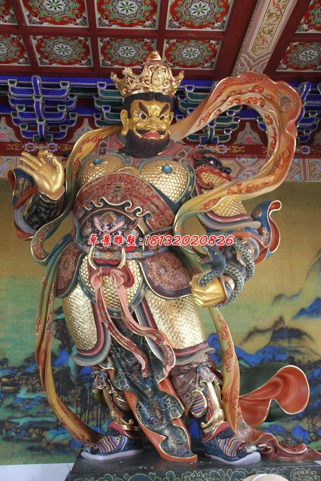 玻璃鋼四大天王雕，玻璃鋼彩繪神仙雕塑 (4)