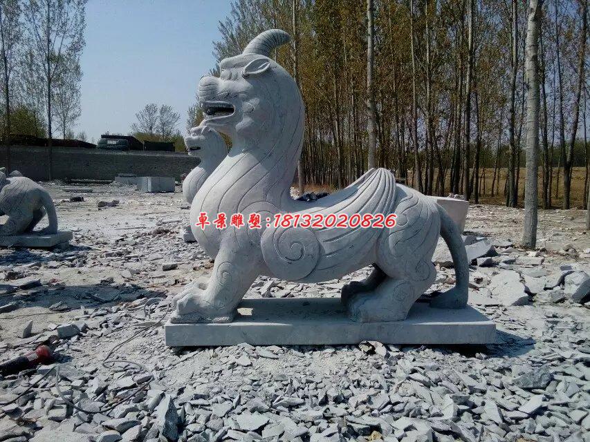 獨角獸石雕，法院門口石雕