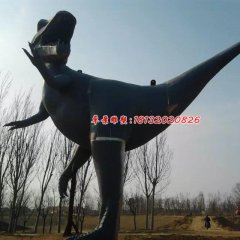 玻璃鋼恐龍雕塑，公園動(dòng)物雕塑