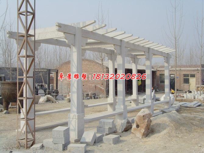 石雕長(zhǎng)廊，漢白玉走廊雕塑