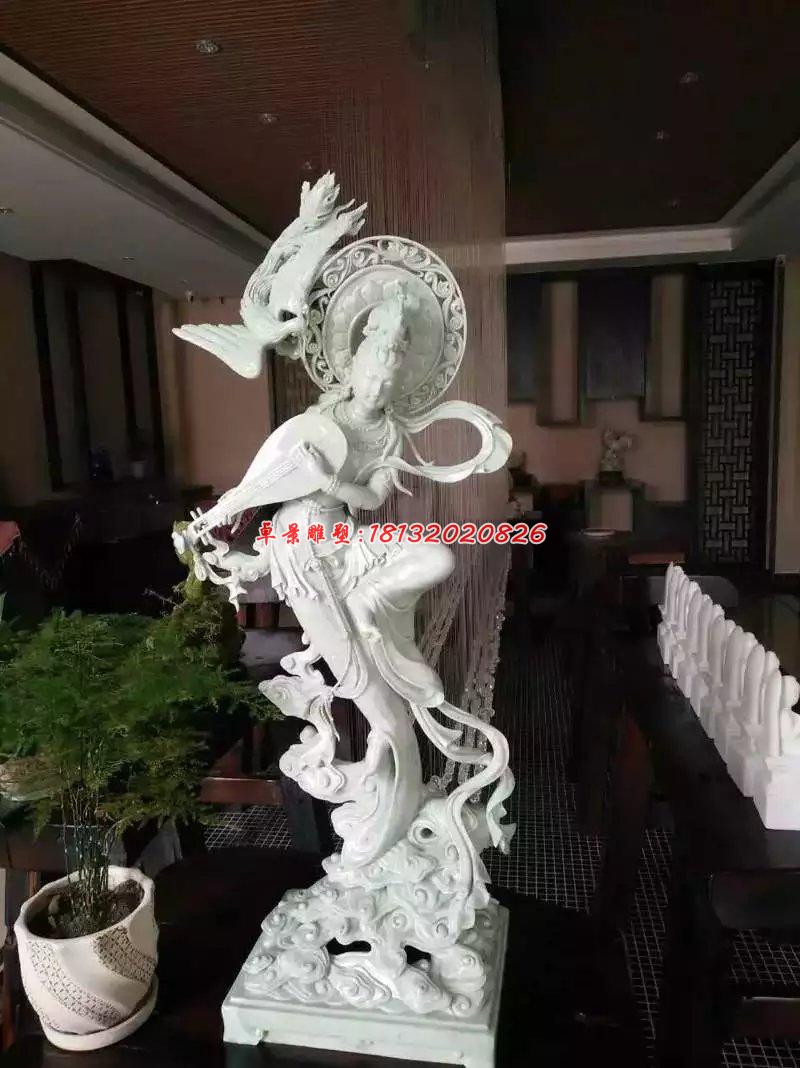 石雕仙女，漢白玉仙女雕塑