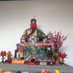 玻璃鋼關(guān)公雕塑，紅臉關(guān)二爺?shù)袼? width=