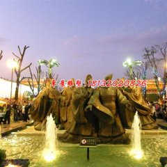 古代人物銅雕，廣場(chǎng)景觀銅雕