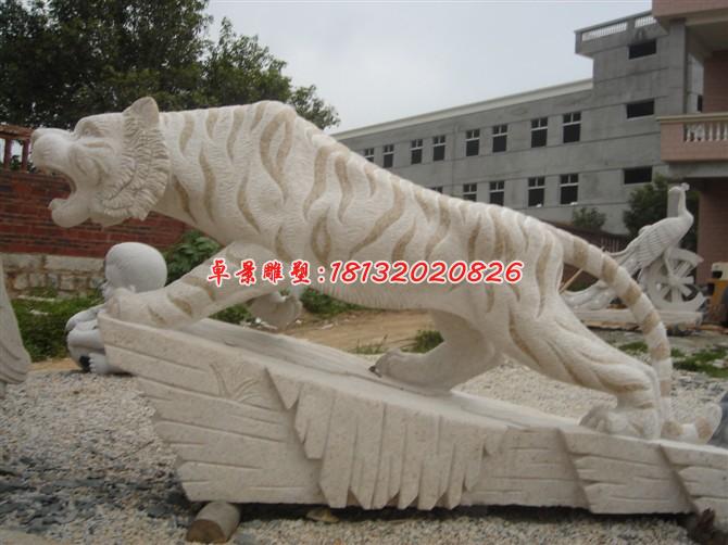 老虎石雕，虎嘯山林石雕 (5)