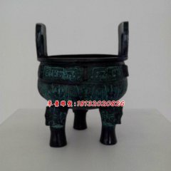 青銅鼎，三足鼎雕塑，銅香爐