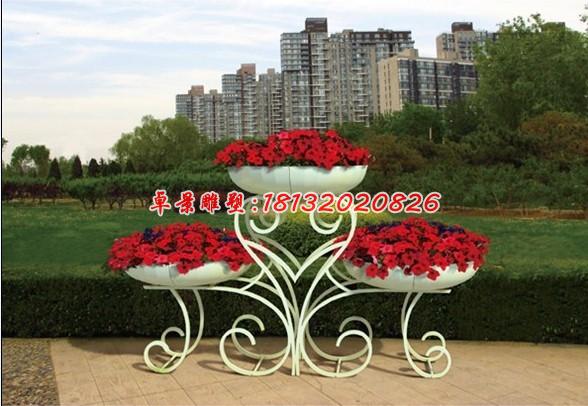 玻璃鋼花盆雕塑，玻璃鋼花架雕塑 (2)