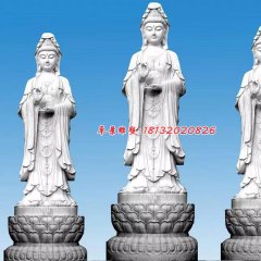 觀音菩薩石雕，大理石佛像雕塑
