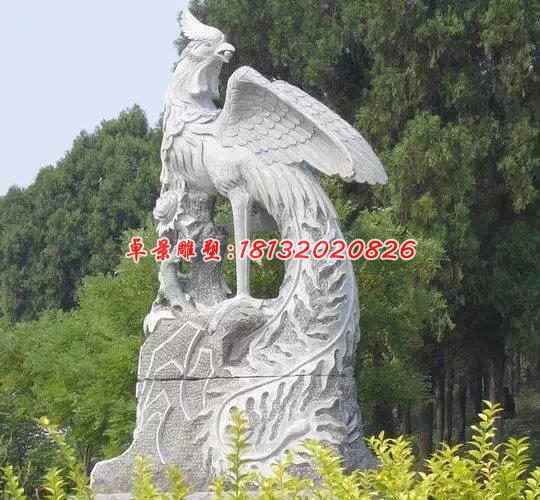 鳳凰石雕，古代神獸石雕