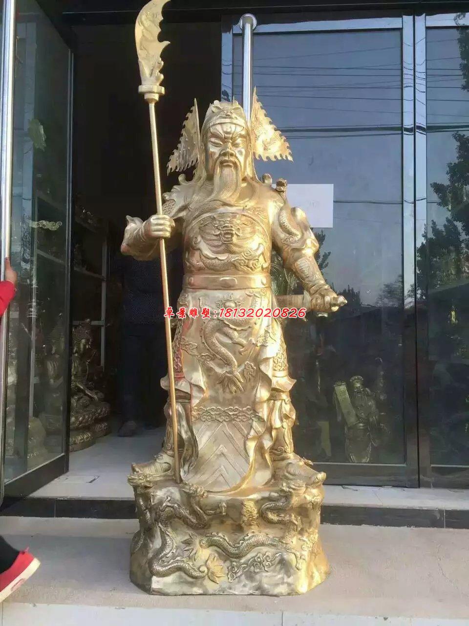武財神銅雕，關(guān)二爺銅雕 (1)